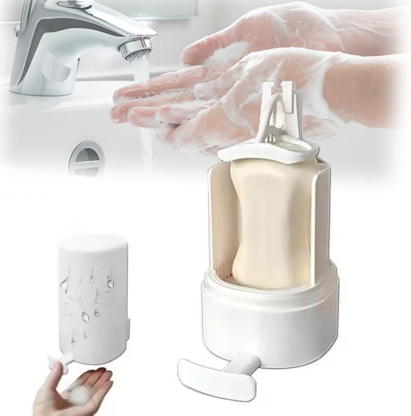 Soap Grinder, Wall Mounted Soap Grinder Container, Soap Grinder Dispenser, Bathroom Wall Mounted Shower Soap Dispenser, No Drill Waterproof Soap Container Grinder, Handwashing Leak Proof Soap Grinder